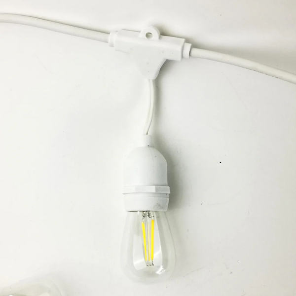 Classic Festoon Lights - White - 12m